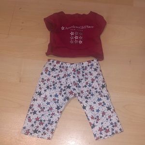 American Girl Doll Pajama Set